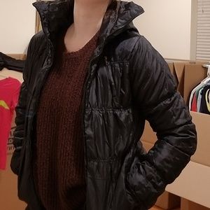 Girls black puffer coat